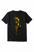 Face Black, T-Shirt  Gold, 