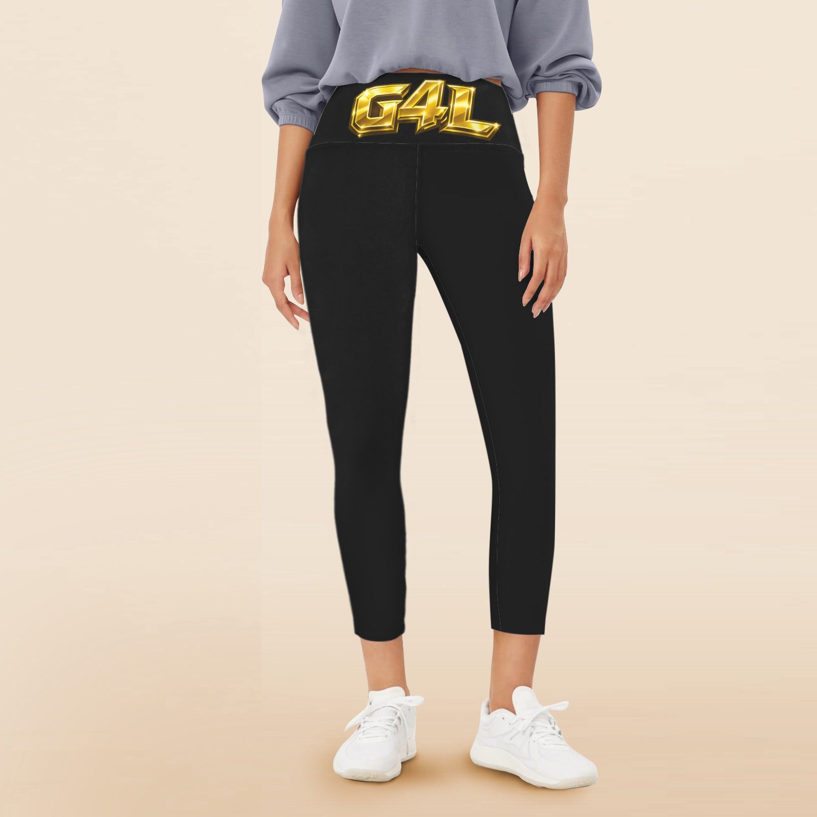 G4L High Waist Pockets Yoga Leggings