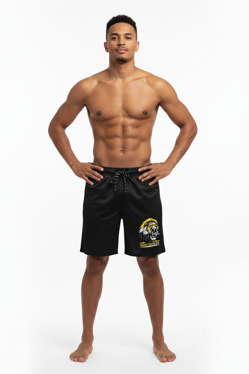 LION FACE G4L COLORS MEN'S BEACH SHORTS
