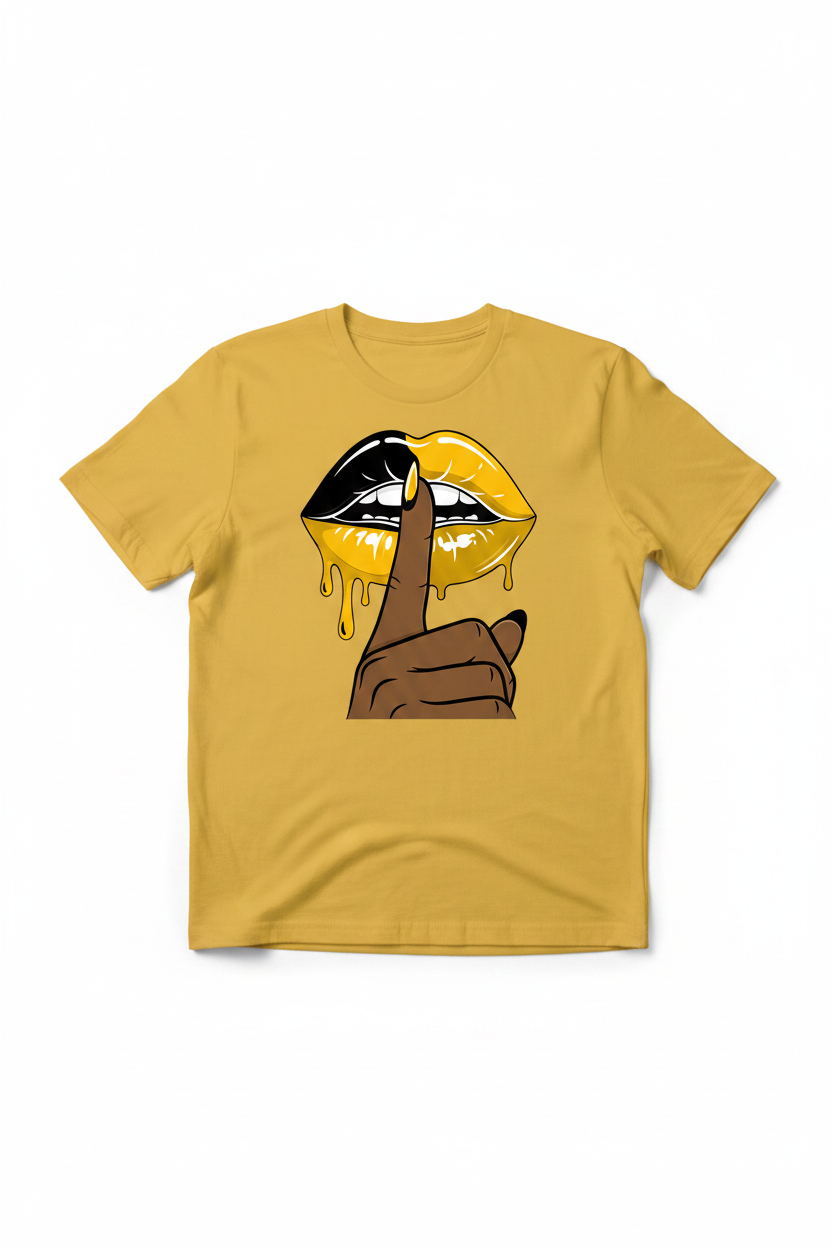 mustard yellow Shhh Drip