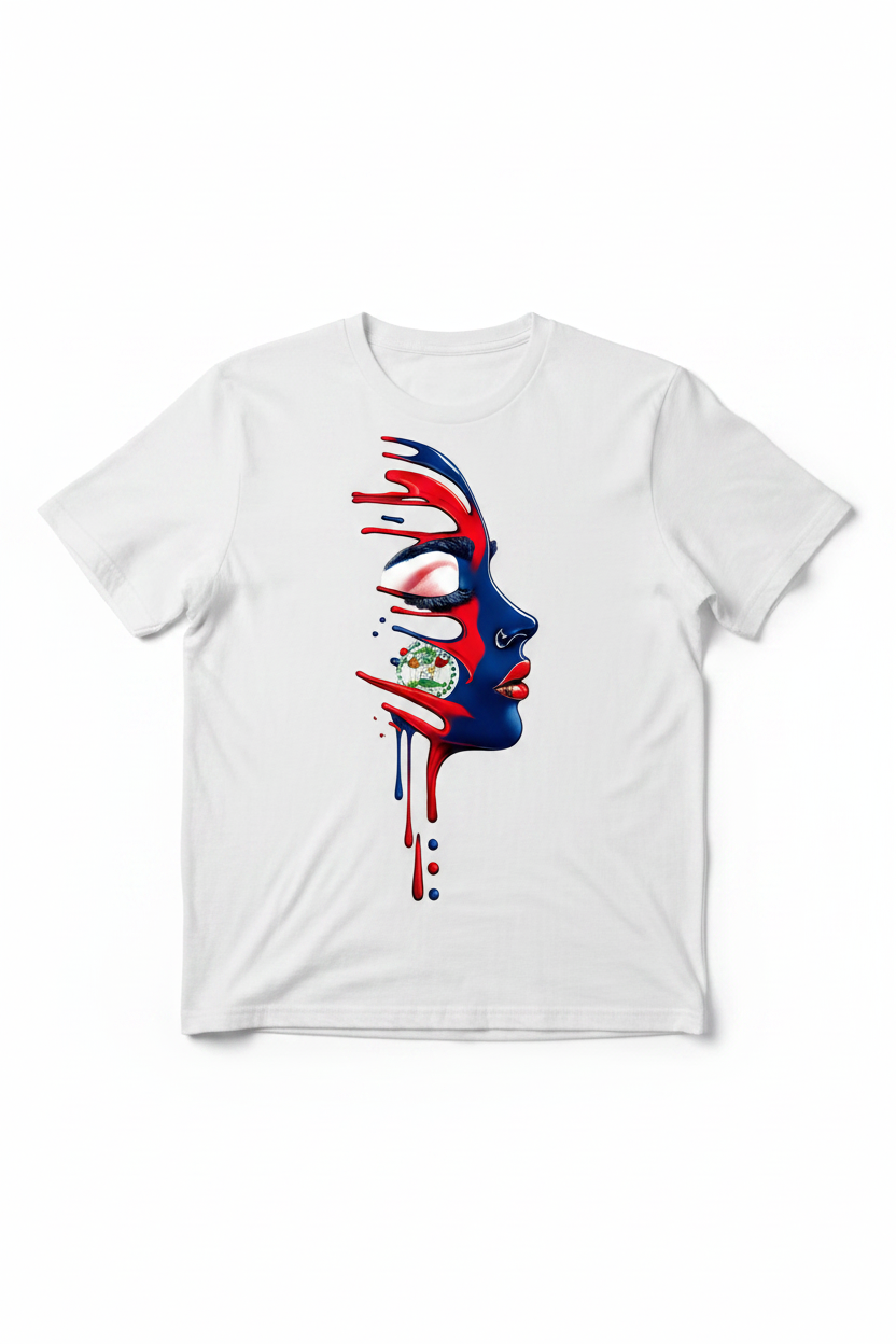 belize DripFace Noir white